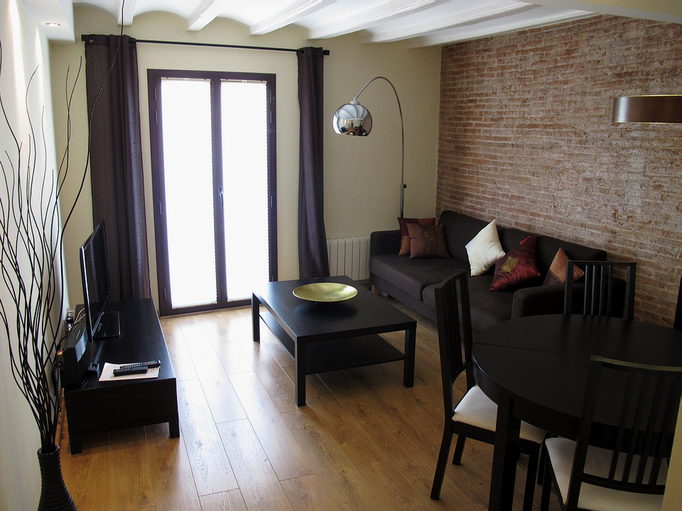 Гостиная в квартире в Барселоне